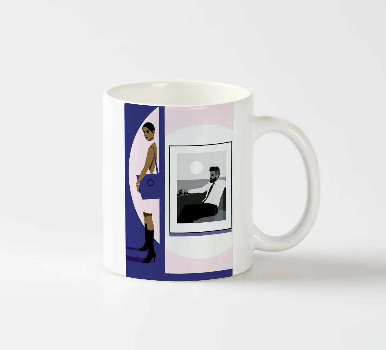 The Picture tazza in ceramica da Bo Lundberg