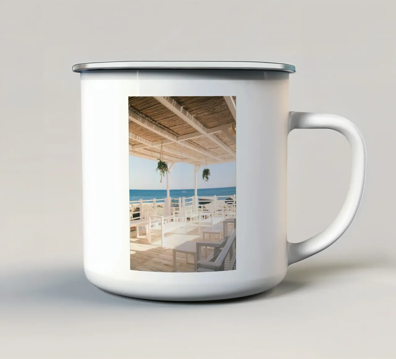 Seaside Serenity tazza in smalto da FujiPrints