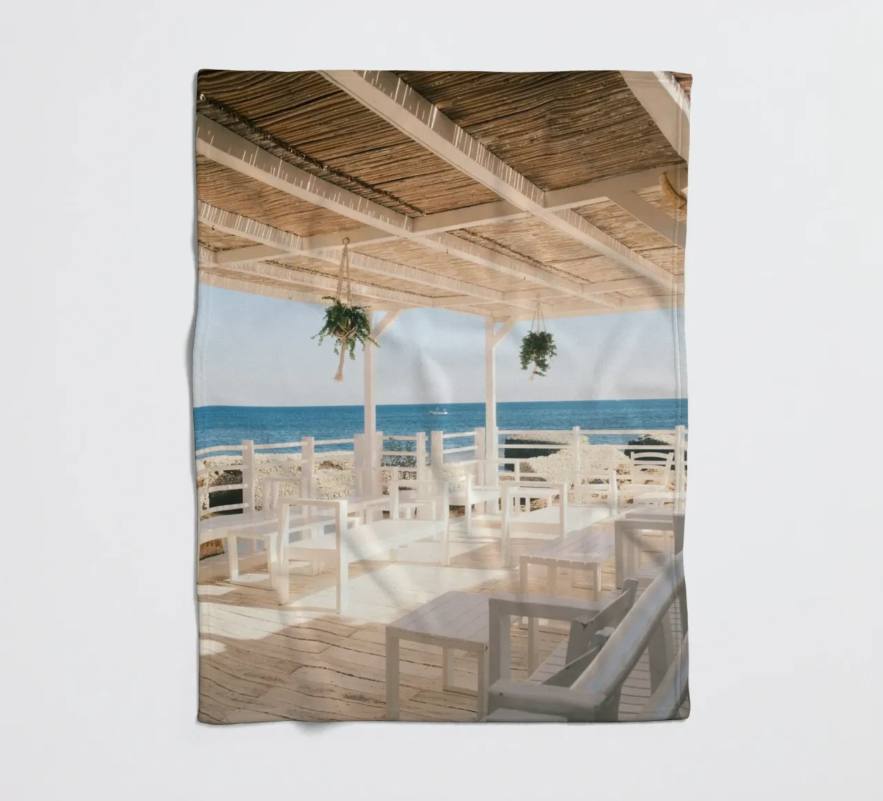 Seaside Serenity coperta in pile da FujiPrints