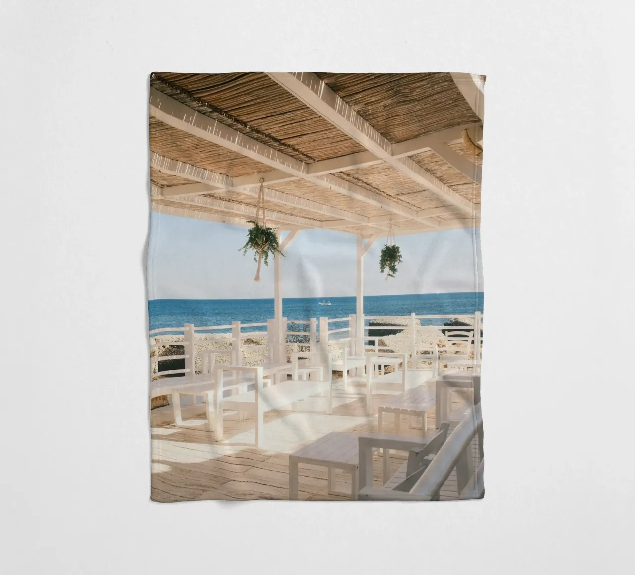 Seaside Serenity coperta in pile da FujiPrints