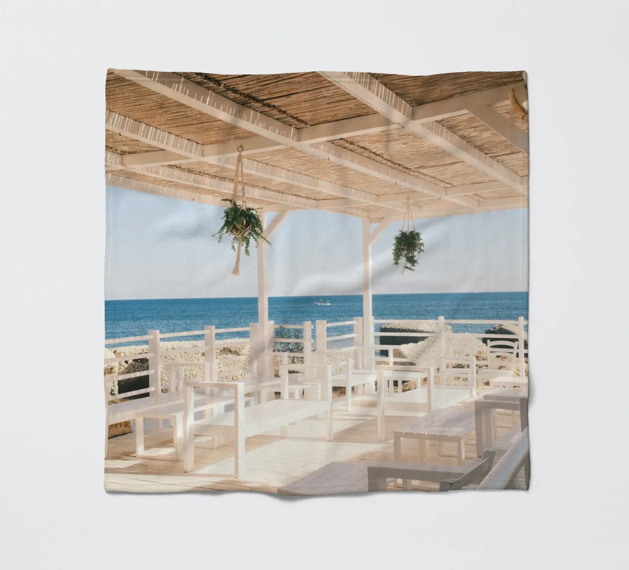 Seaside Serenity coperta in pile da FujiPrints