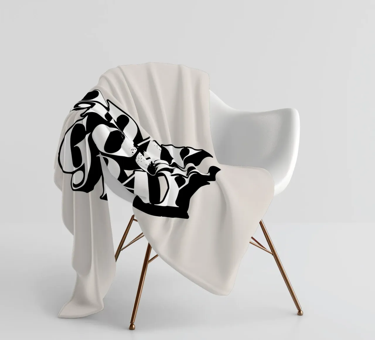 Today is a Good Day Typography Design fleece blanket by THE MOTIVATED TYPE