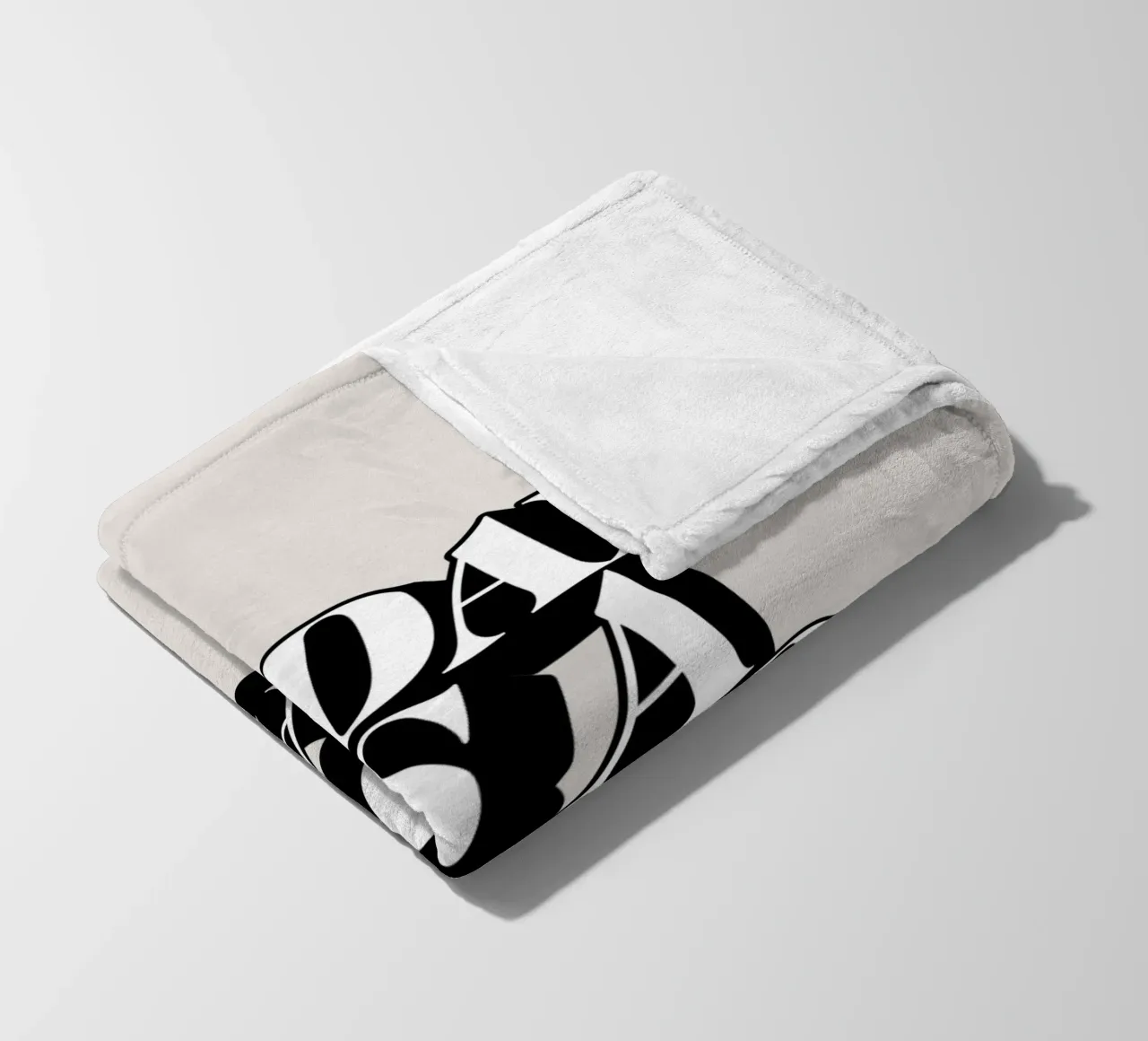 Today is a Good Day Typography Design fleece blanket by THE MOTIVATED TYPE