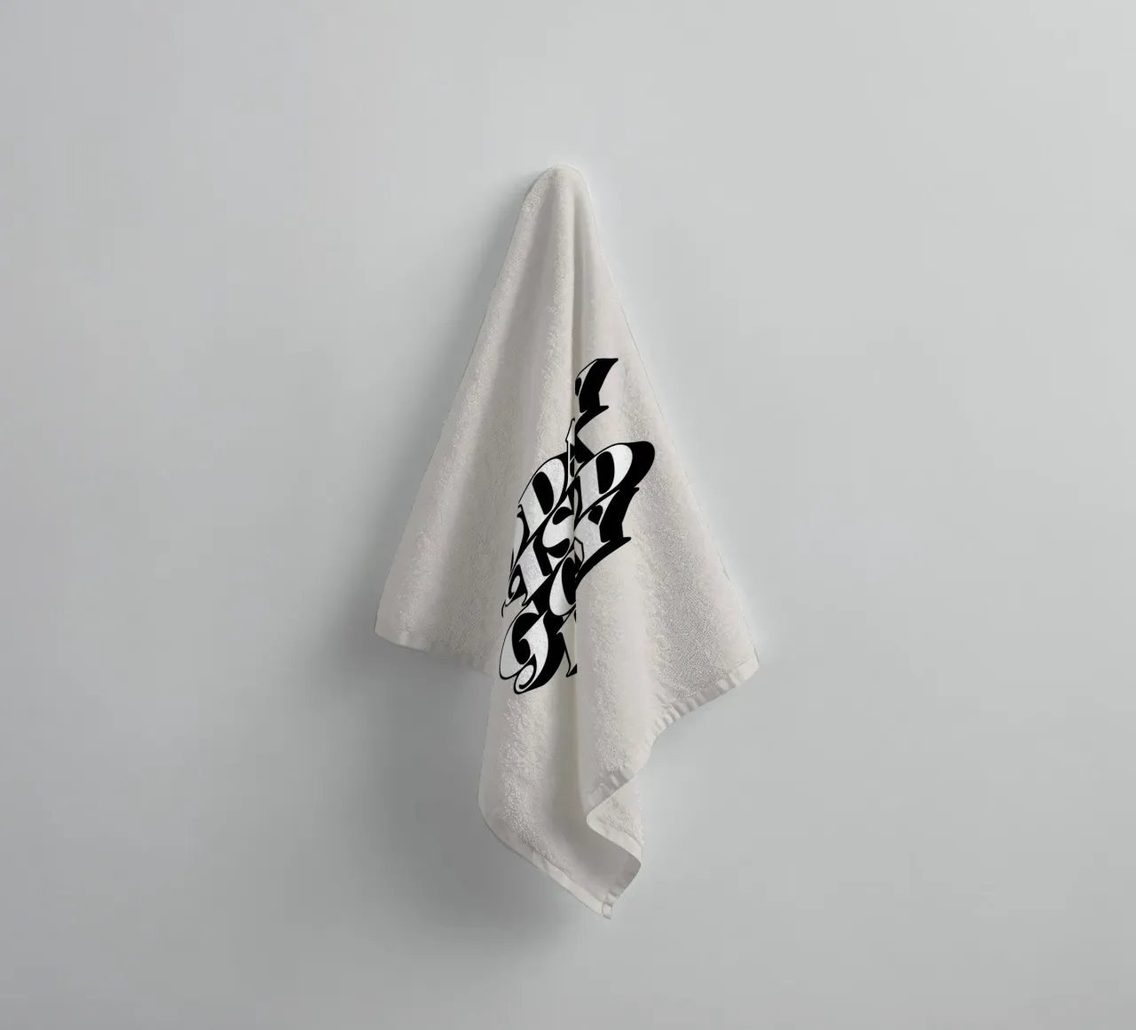 Today is a Good Day Typography Design towel by THE MOTIVATED TYPE