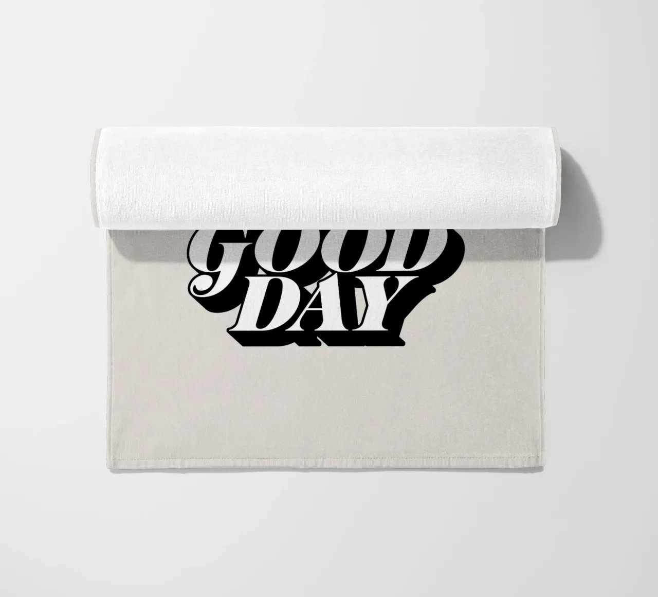 Today is a Good Day Typography Design beach towel by THE MOTIVATED TYPE