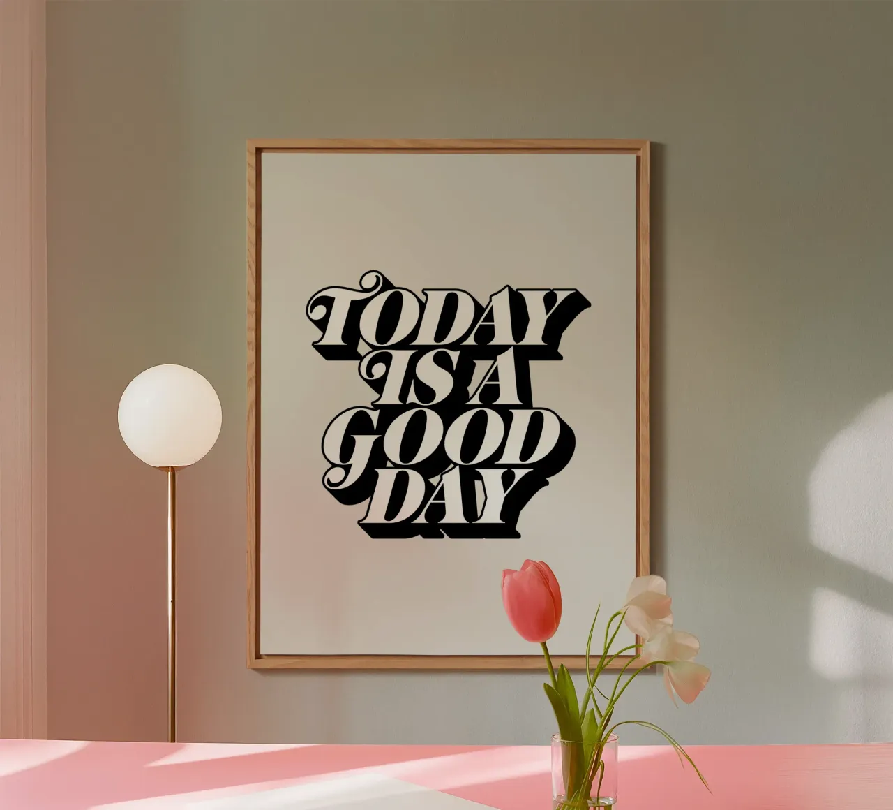 Today is a Good Day Typography Design forex plate by THE MOTIVATED TYPE
