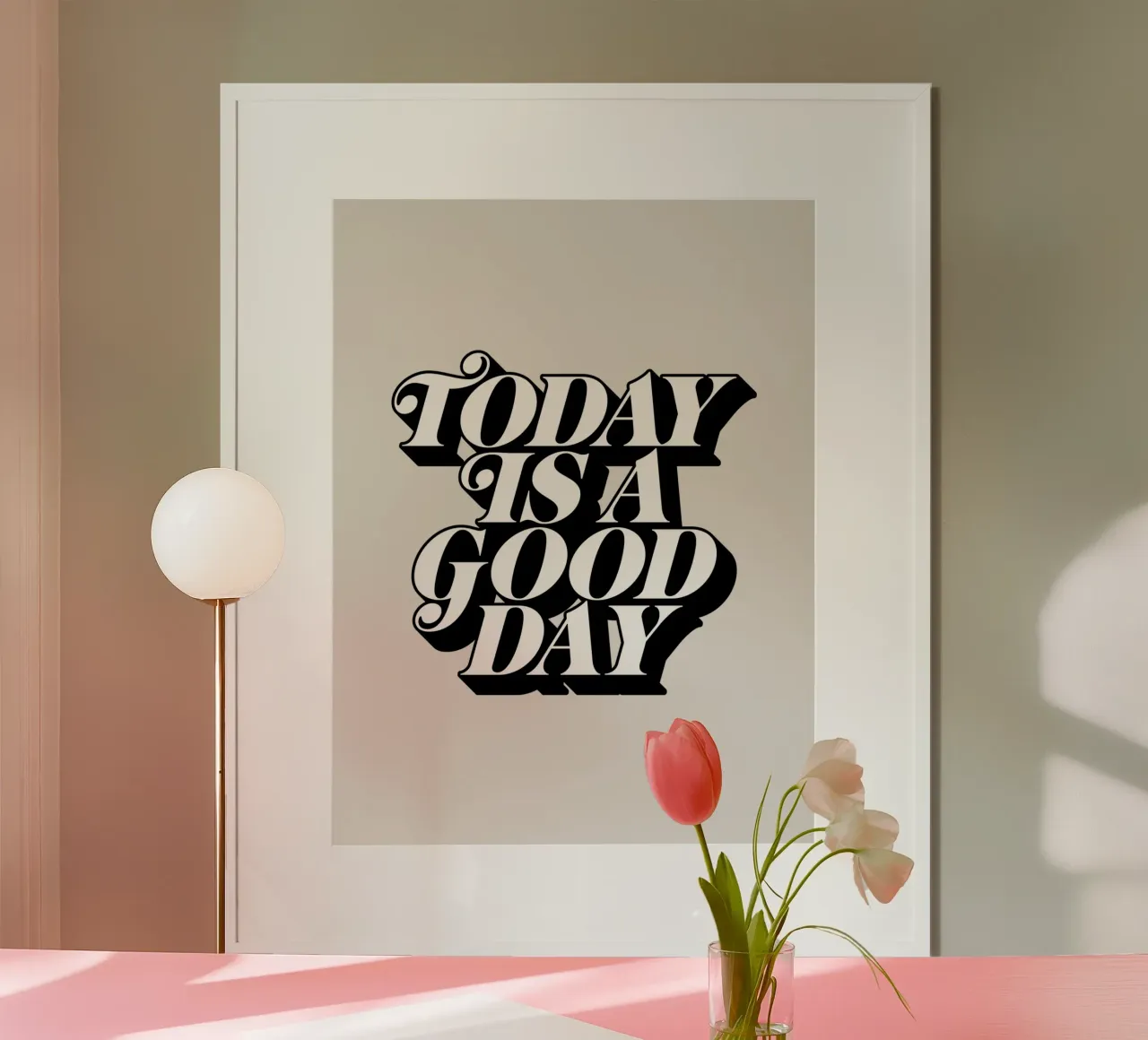 Today is a Good Day Typography Design hahnemühle by THE MOTIVATED TYPE