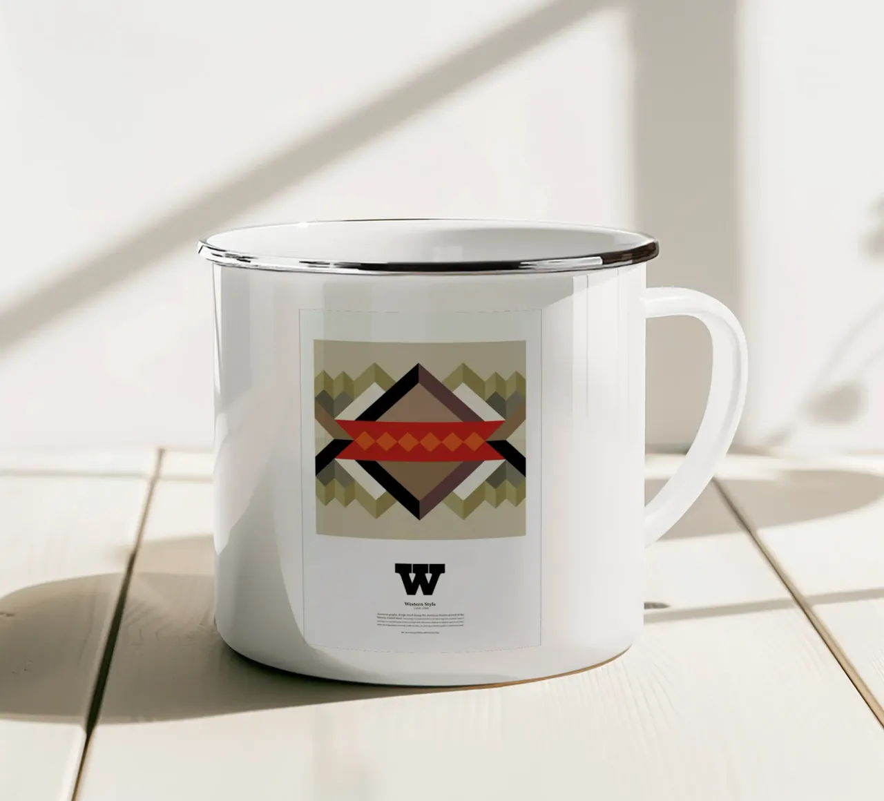 W - Western Style tazza in smalto da The True Type