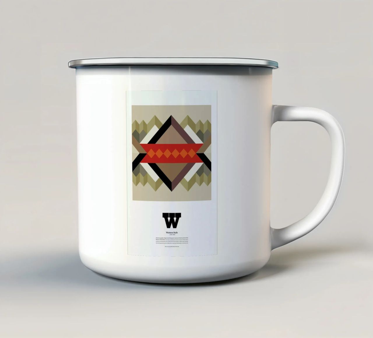W - Western Style tazza in smalto da The True Type