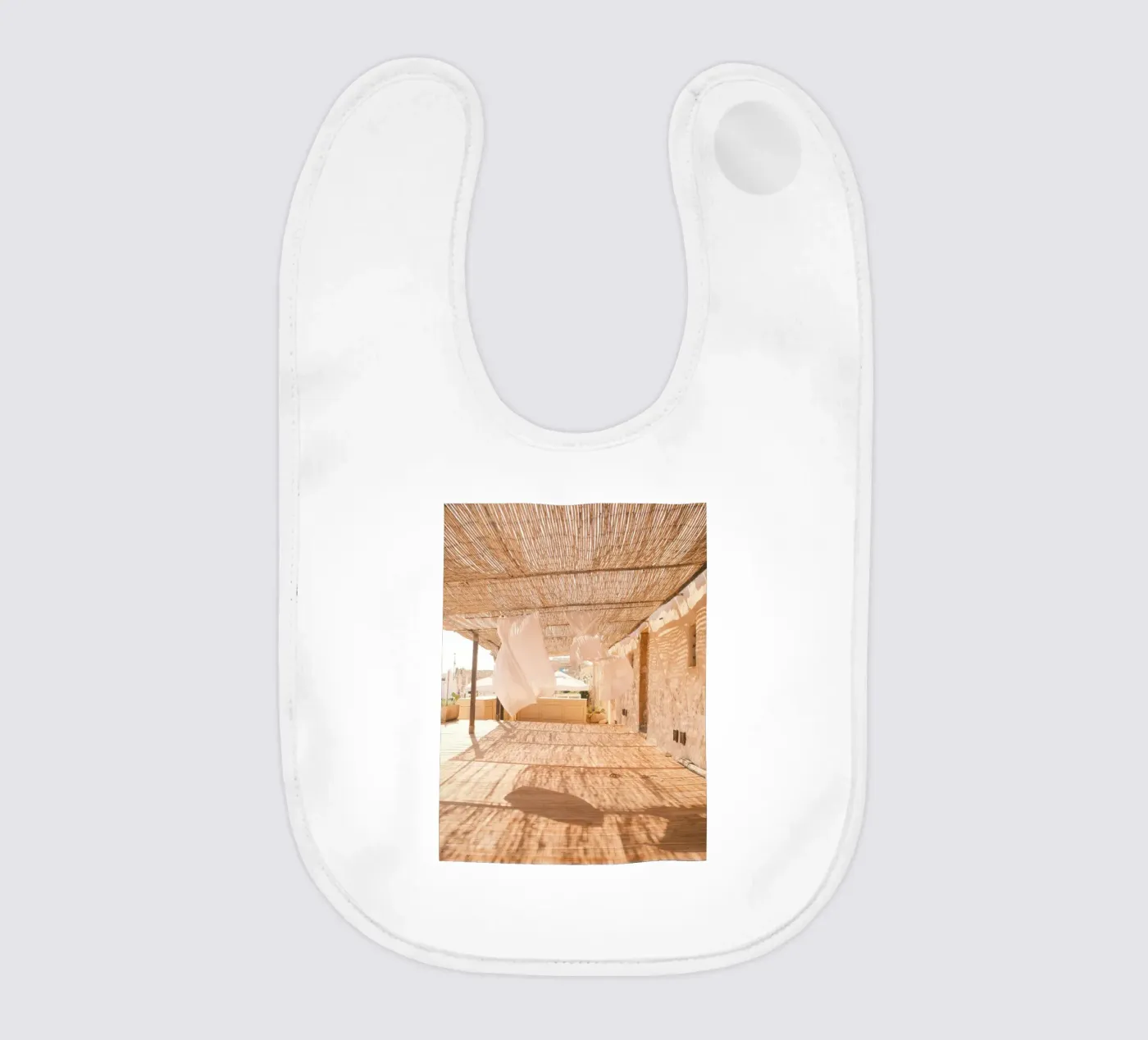 Dancing Shadows baby bib by FujiPrints