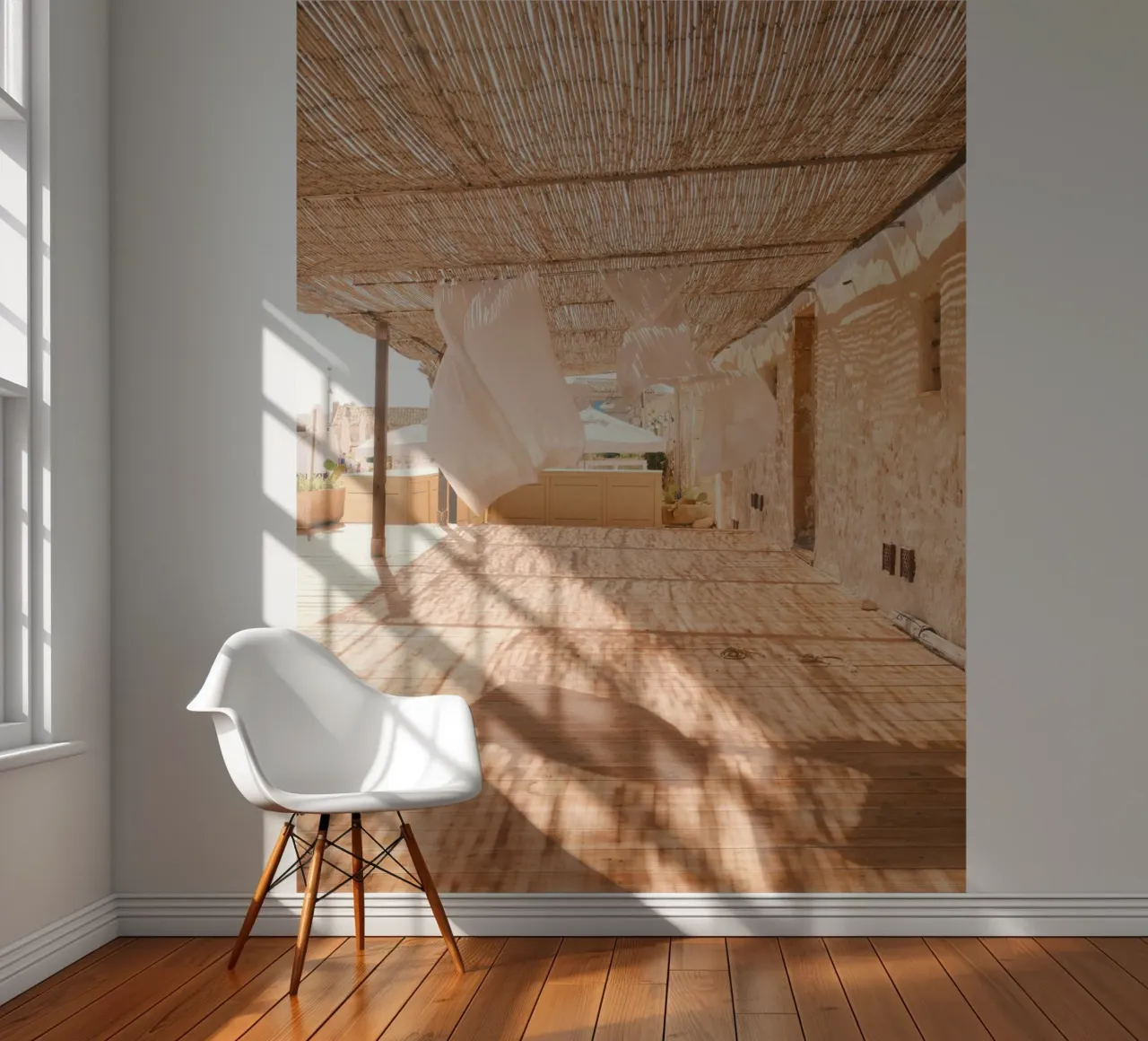 Dancing Shadows fotobehang van FujiPrints