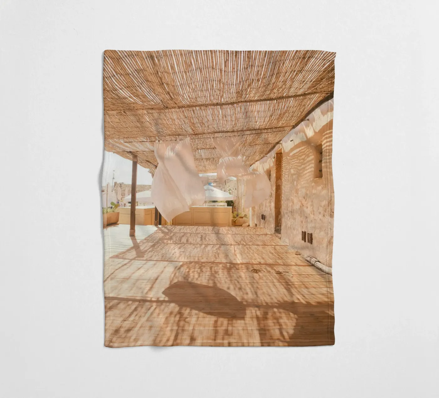 Dancing Shadows fleece blanket by FujiPrints