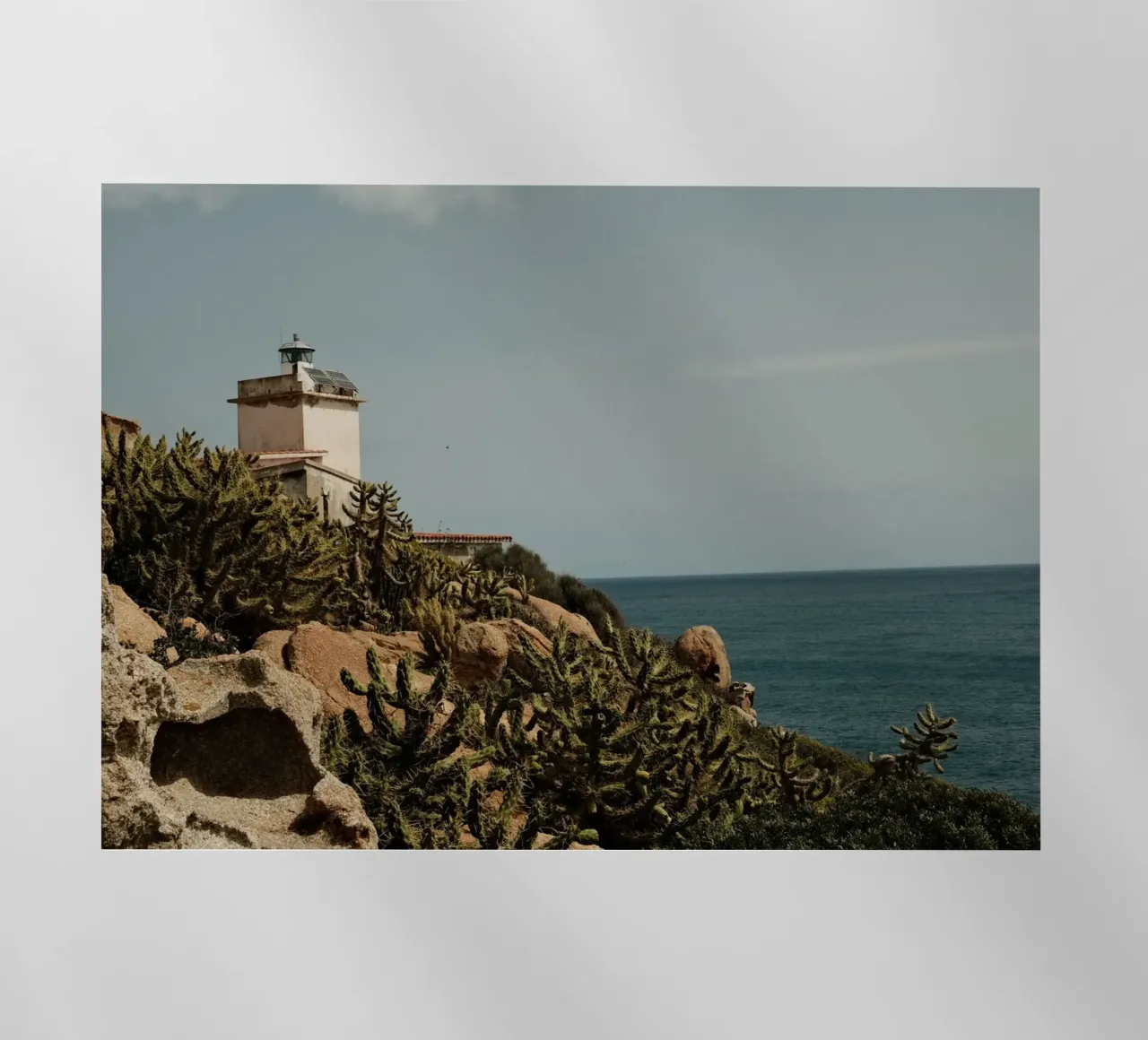 Lighthouse Overlooking the Sea pellicola backlit da FujiPrints