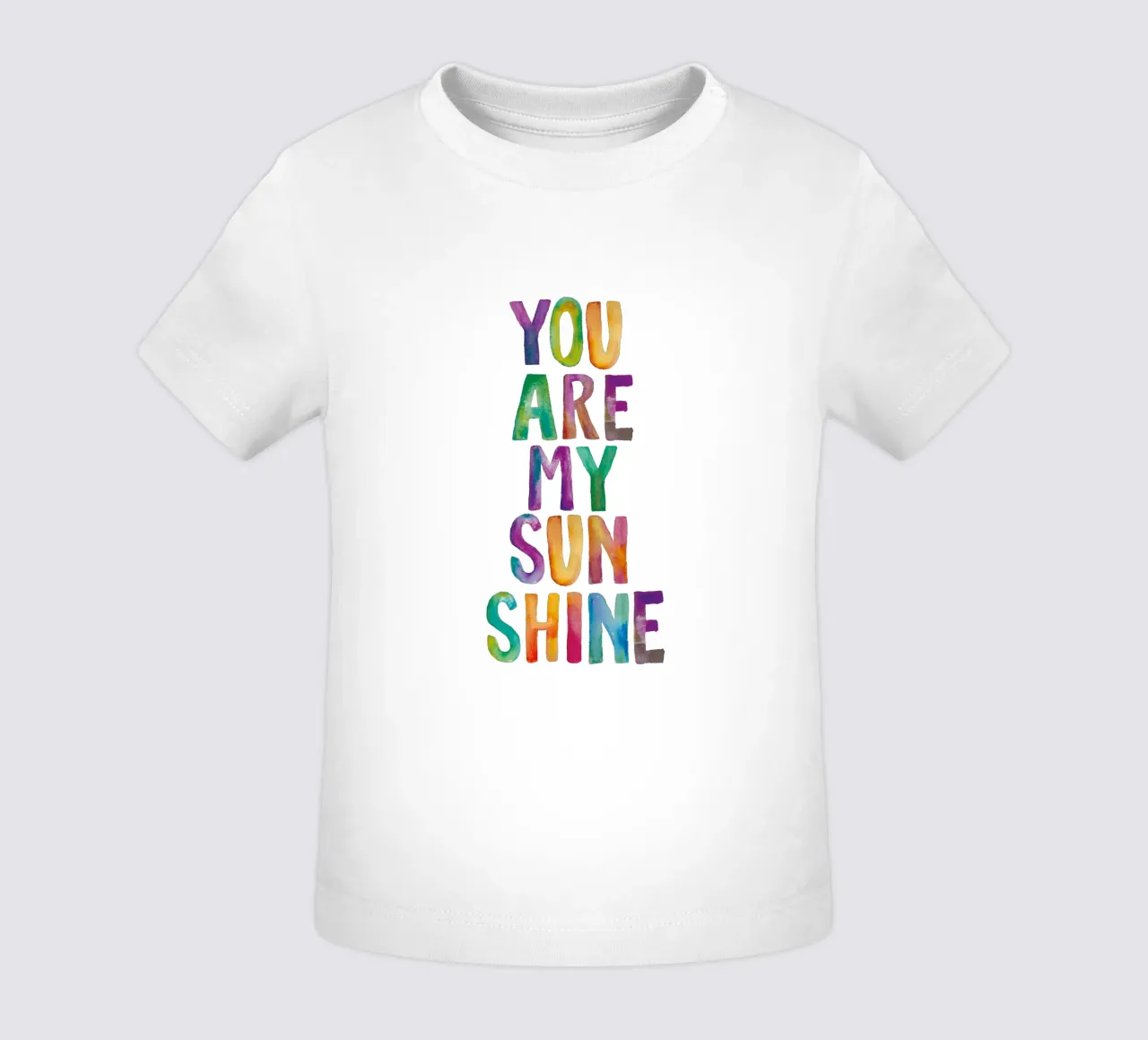 You Are My Sunshine - Design tipografico arcobaleno maglietta neonato da THE MOTIVATED TYPE