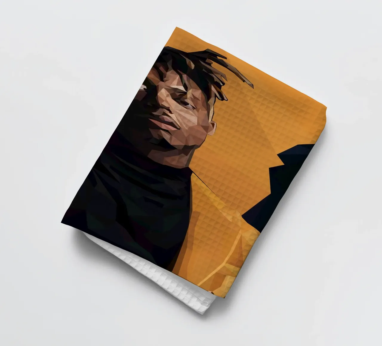 juice wrld tea towel by Low poly art