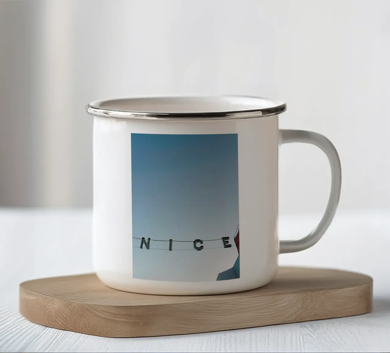 Ve-Nice tazza in smalto da Chris Abatzis