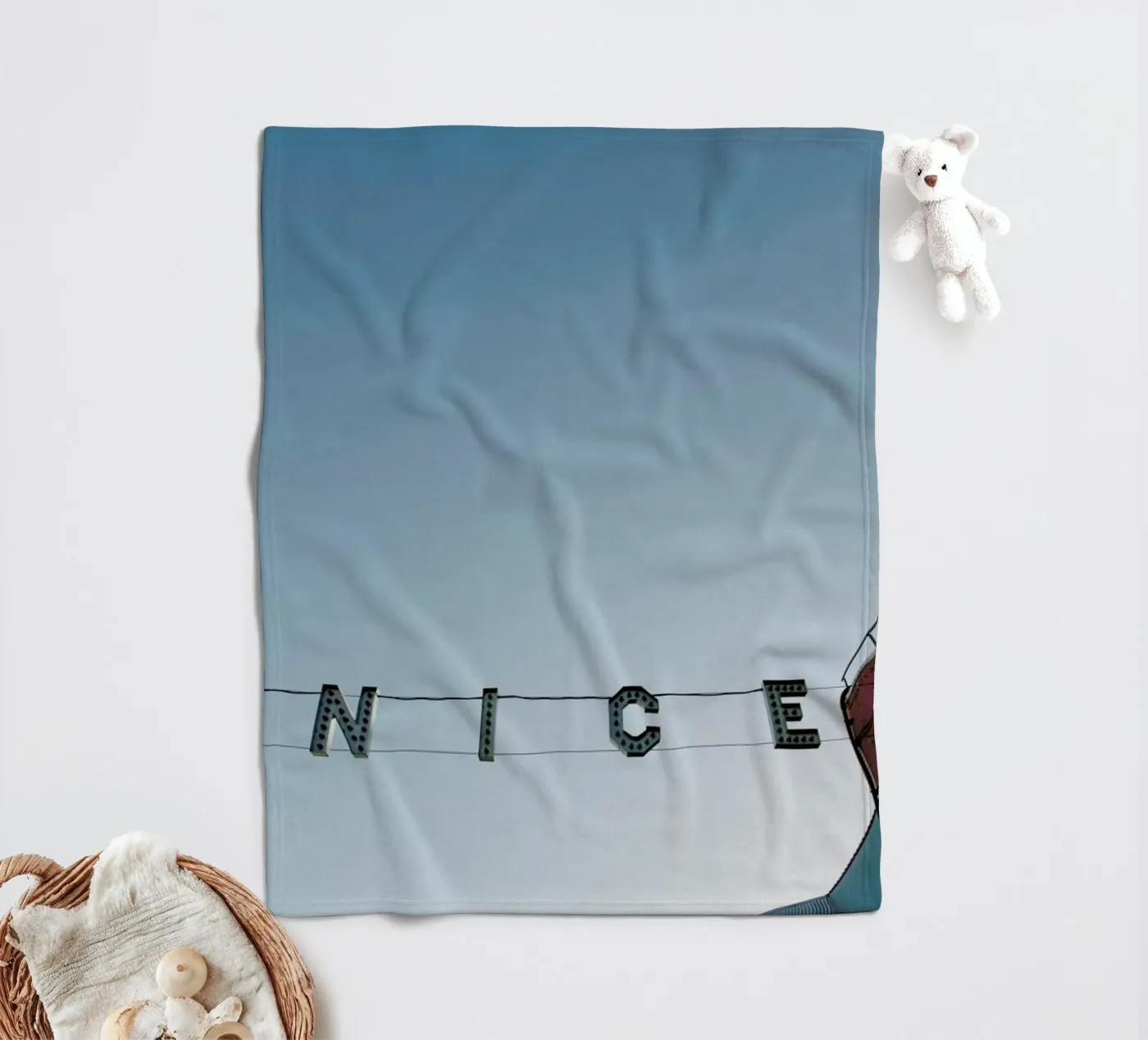 Ve-Nice fleece blanket by Chris Abatzis