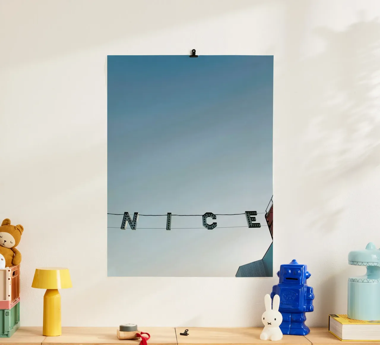 Ve-Nice poster con telaio in legno da Chris Abatzis