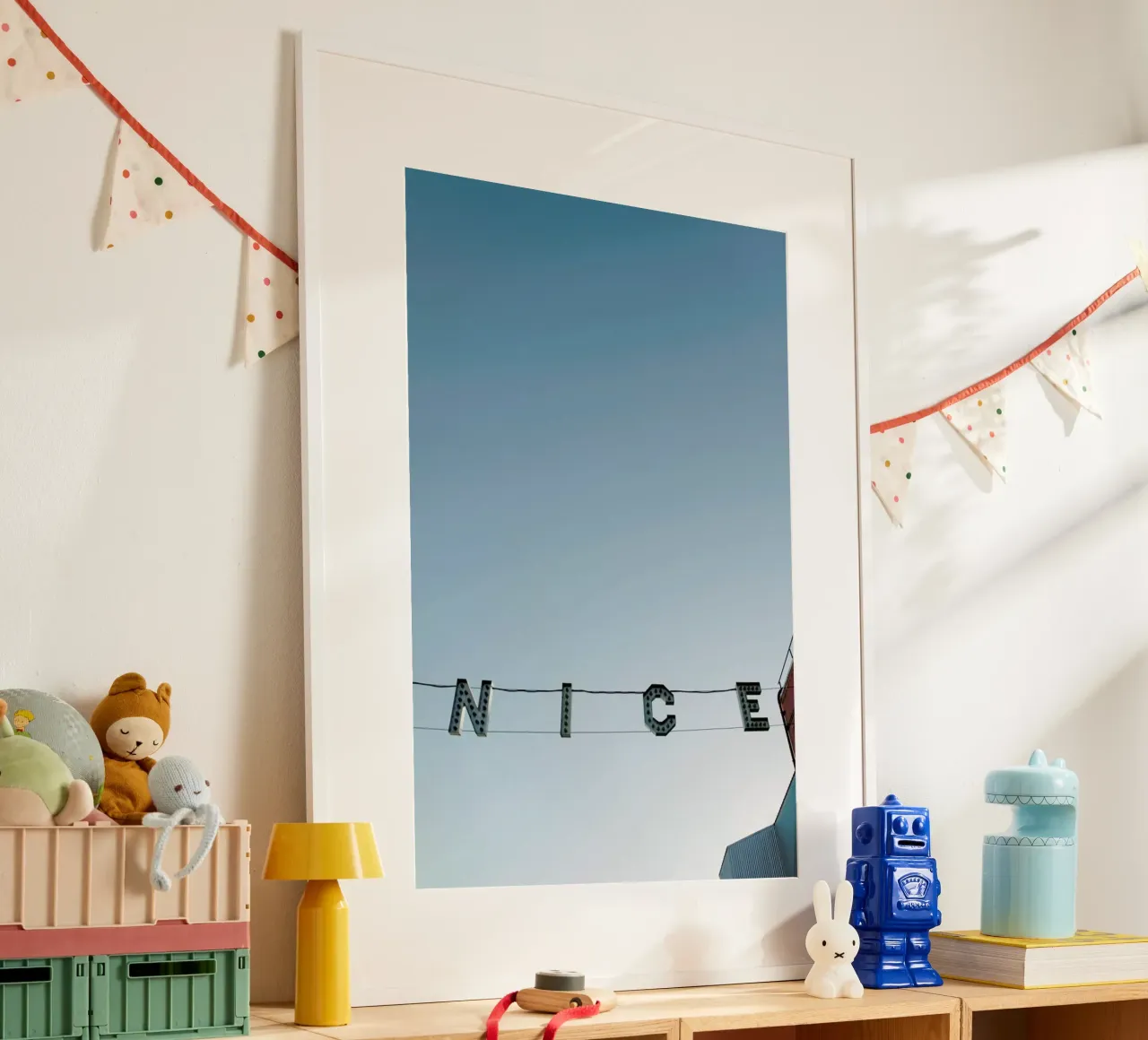 Ve-Nice poster con telaio in legno da Chris Abatzis