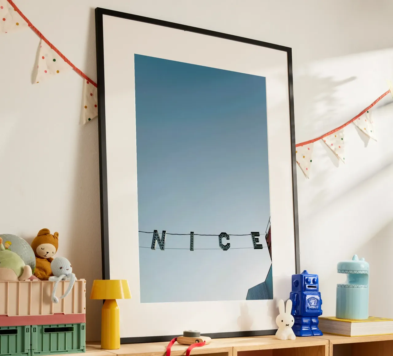 Ve-Nice poster con telaio in legno da Chris Abatzis