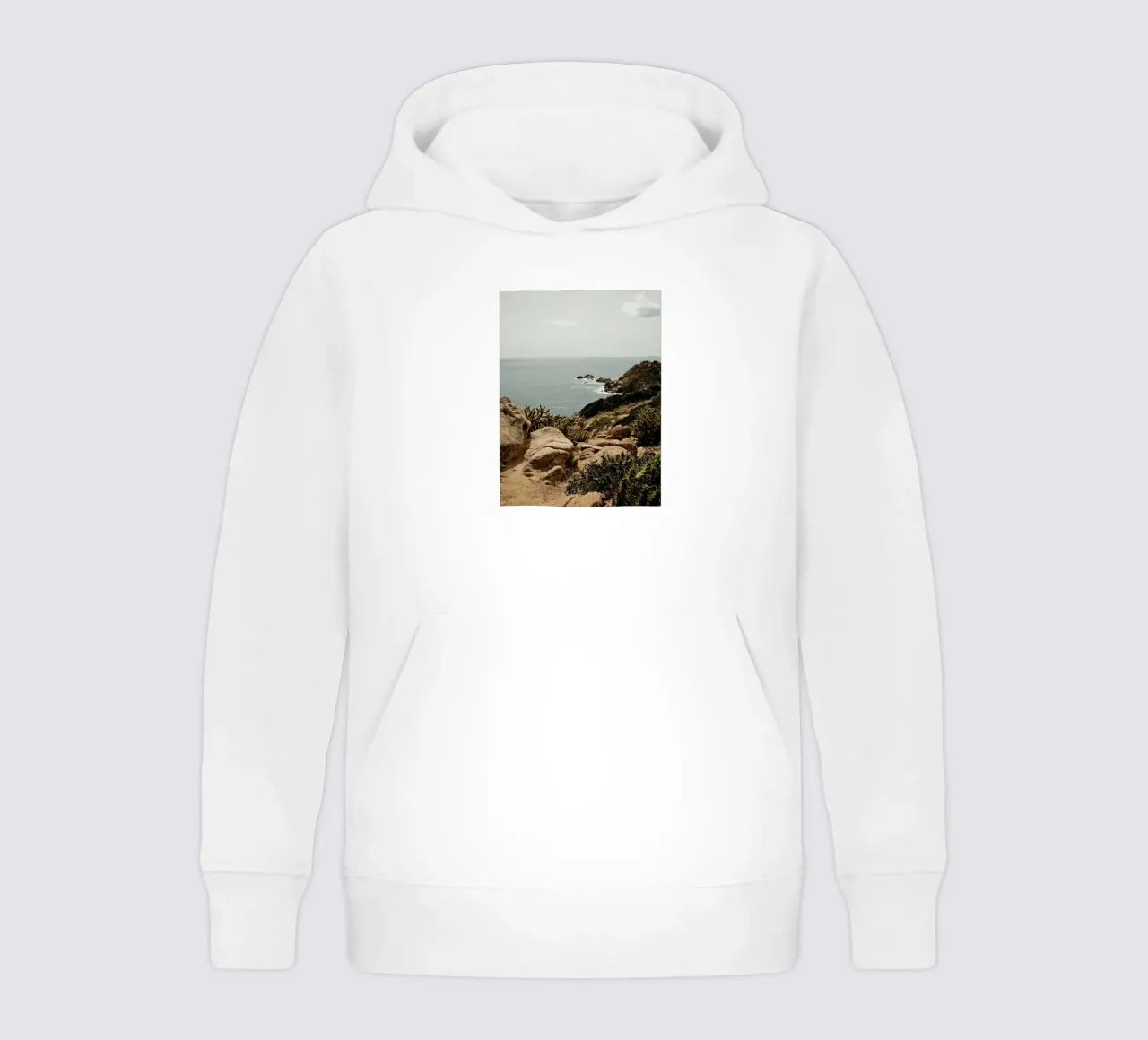 Cacti on Rocky Hill kids hoodie by FujiPrints
