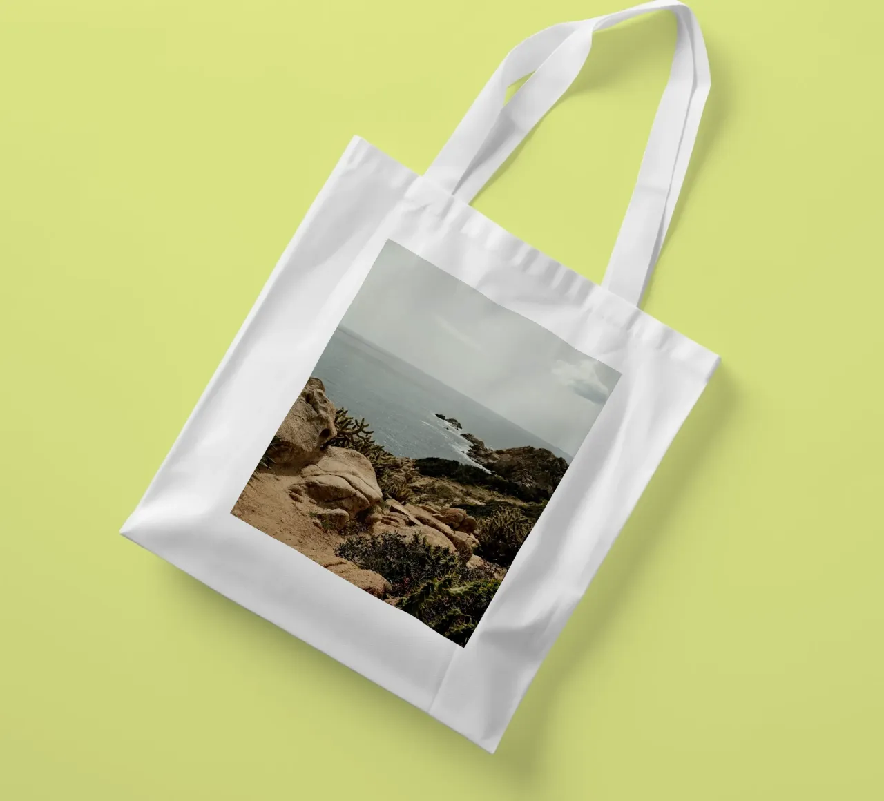 Cacti on Rocky Hill tote bag by FujiPrints