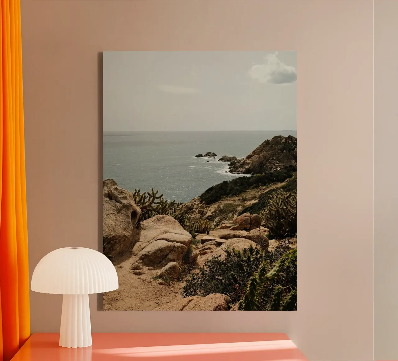 Cacti on Rocky Hill canvas by FujiPrints