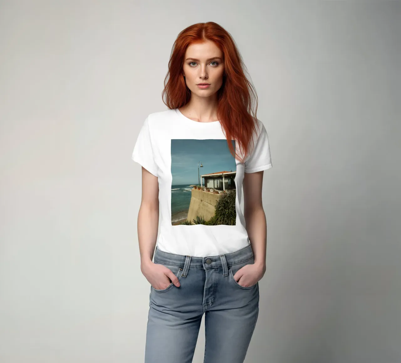 Seaside Patio t-shirt by FujiPrints