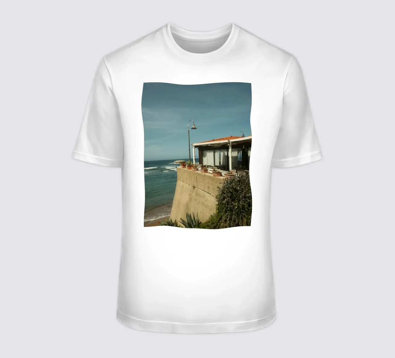Seaside Patio t-shirt by FujiPrints