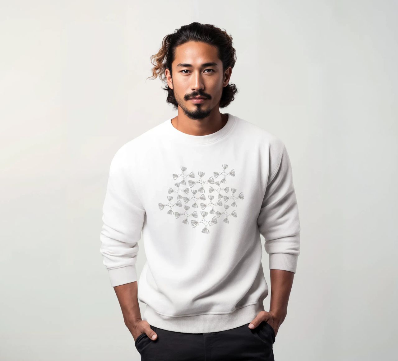 The fluffy pattern sudadera de Mandalla Pattern