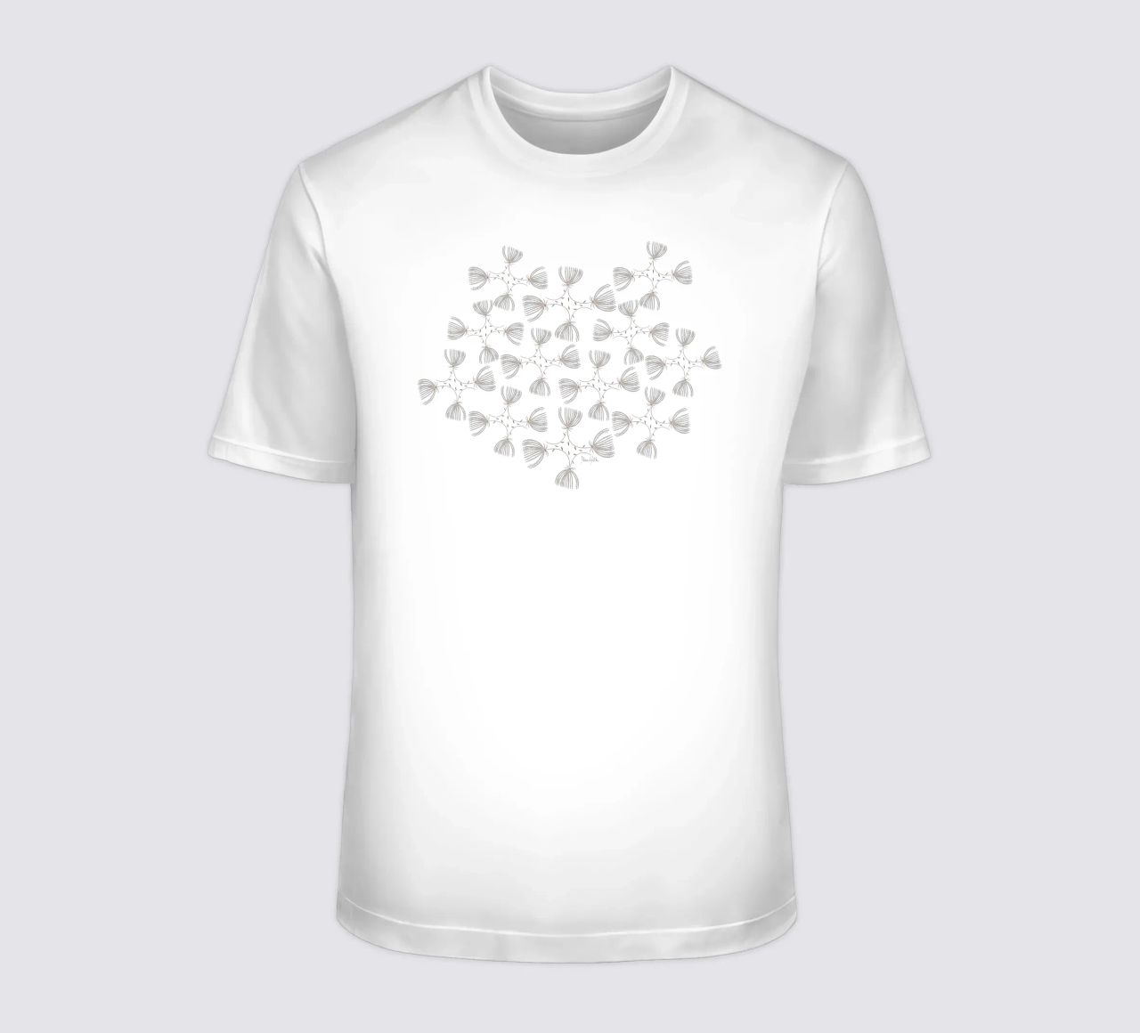 The fluffy pattern t-shirt da Mandalla Pattern