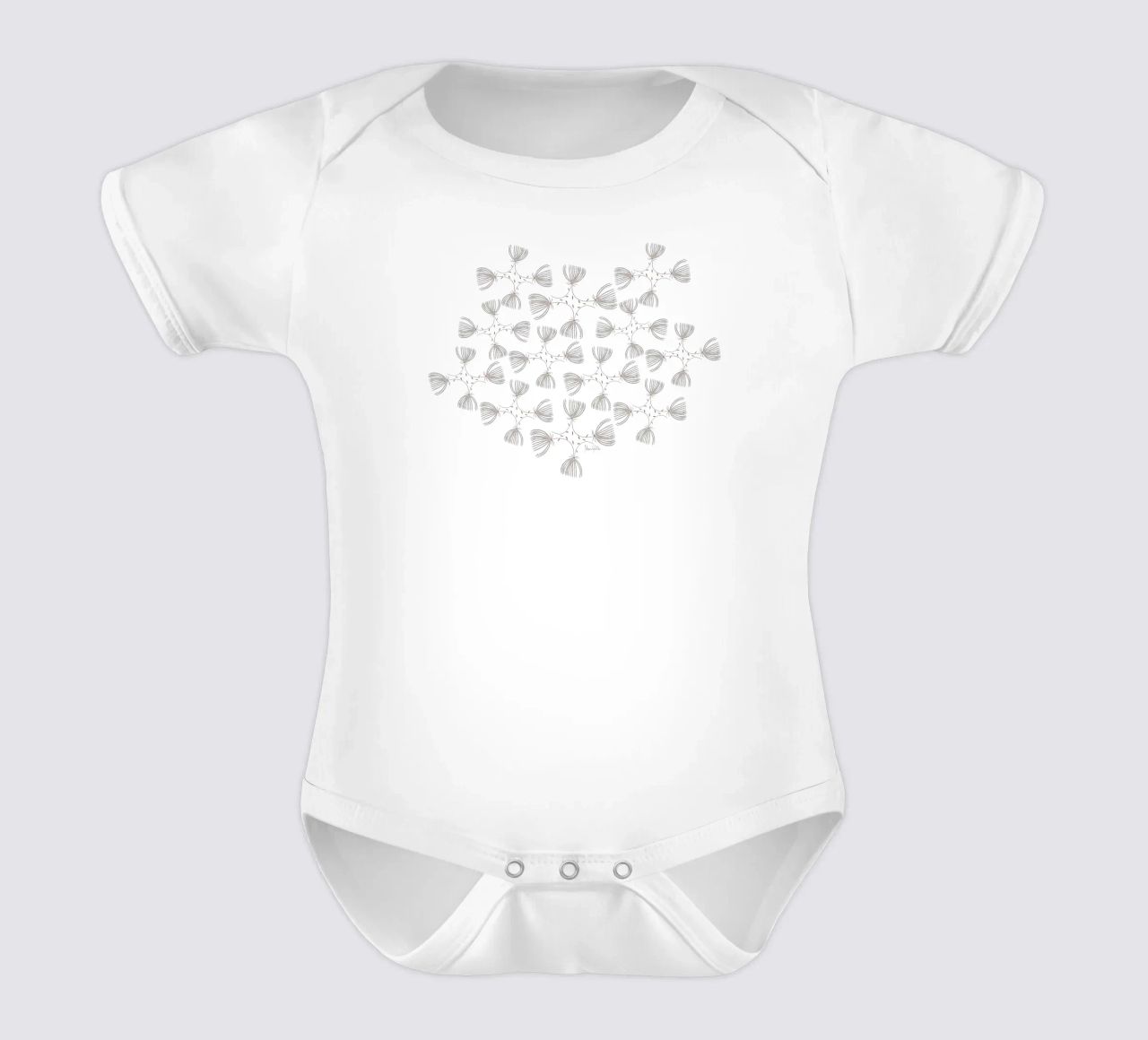 The fluffy pattern body neonato maniche corte da Mandalla Pattern