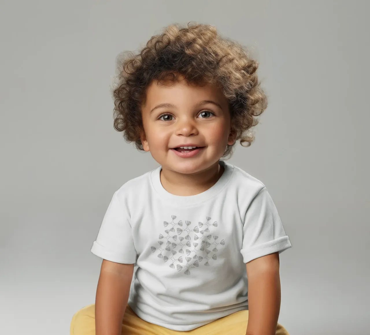The fluffy pattern maglietta neonato da Mandalla Pattern