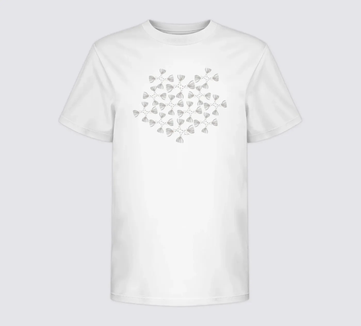 The fluffy pattern t-shirt bambini da Mandalla Pattern