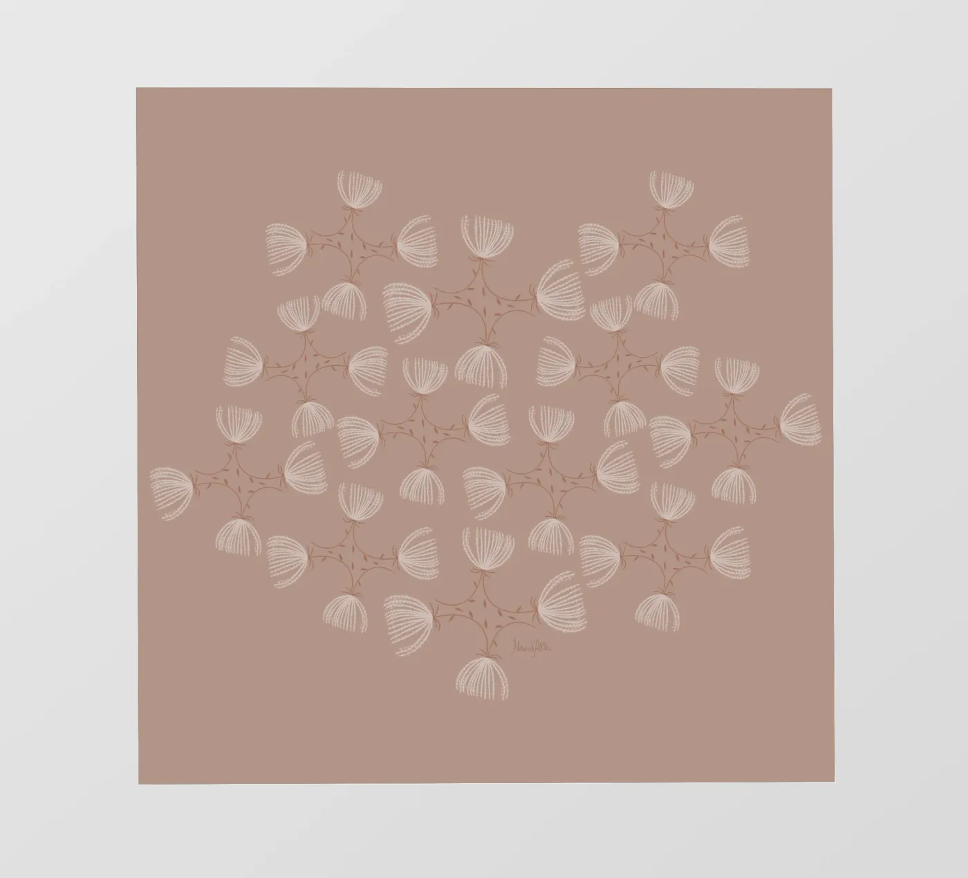 The fluffy pattern pellicola backlit da Mandalla Pattern