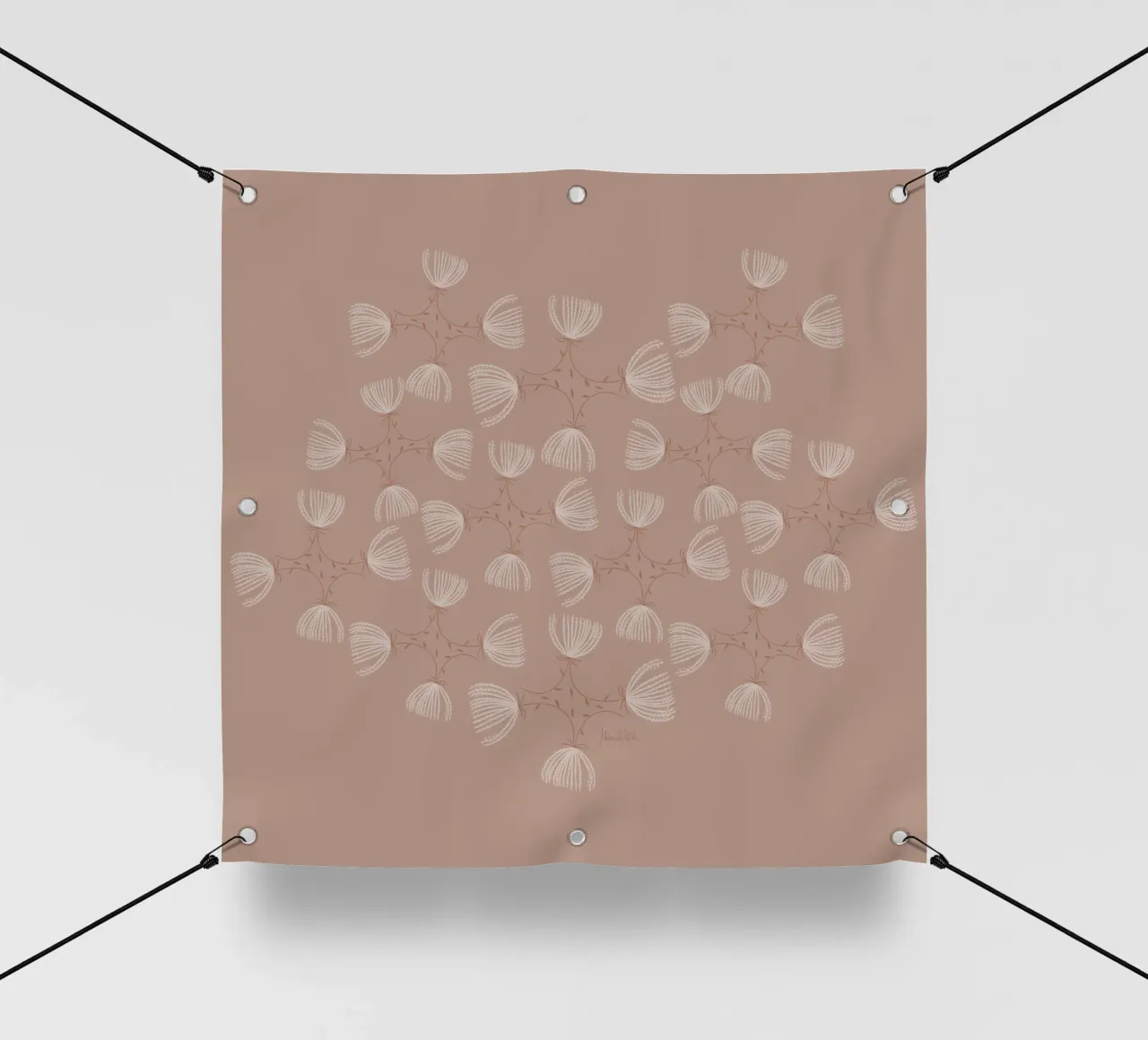 The fluffy pattern telo in pvc da Mandalla Pattern