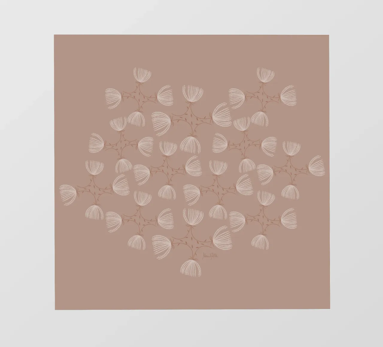 The fluffy pattern telo in pvc da Mandalla Pattern