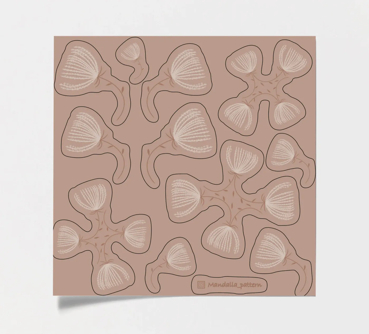The fluffy pattern sticker sheet by Mandalla Pattern