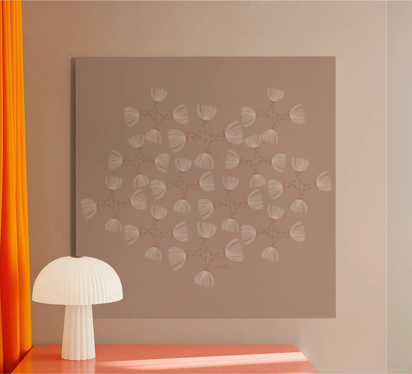 The fluffy pattern Acryl-Glas von Mandalla Pattern