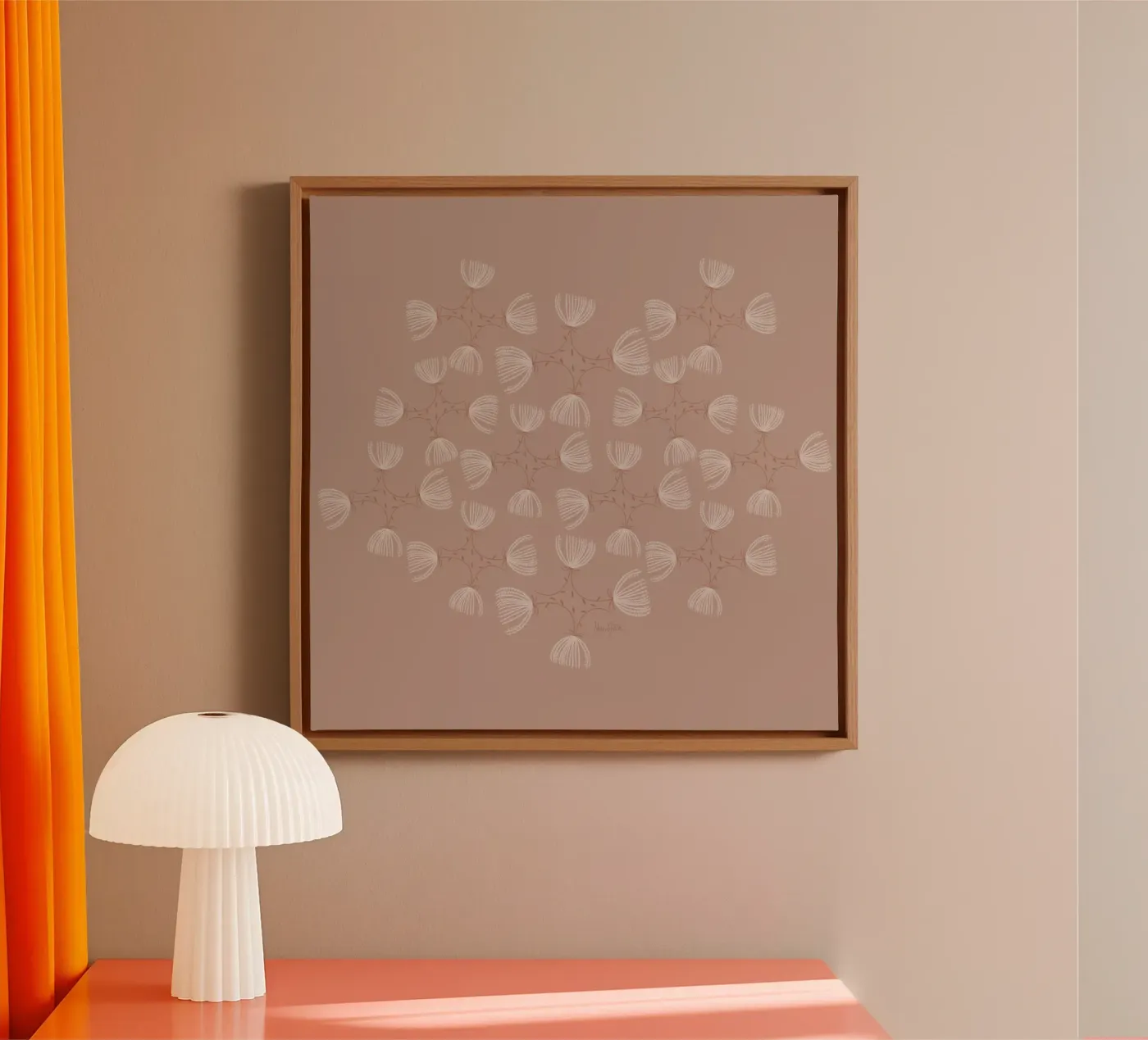 The fluffy pattern tela da Mandalla Pattern