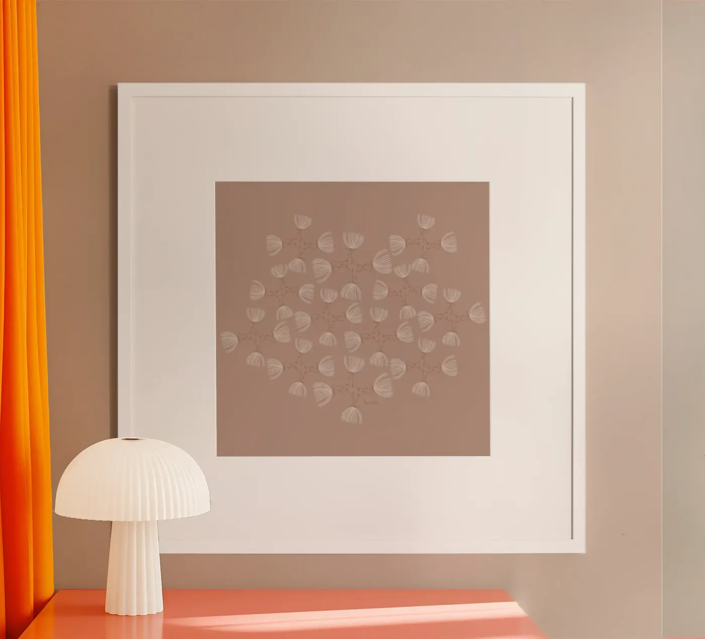 The fluffy pattern poster van Mandalla Pattern