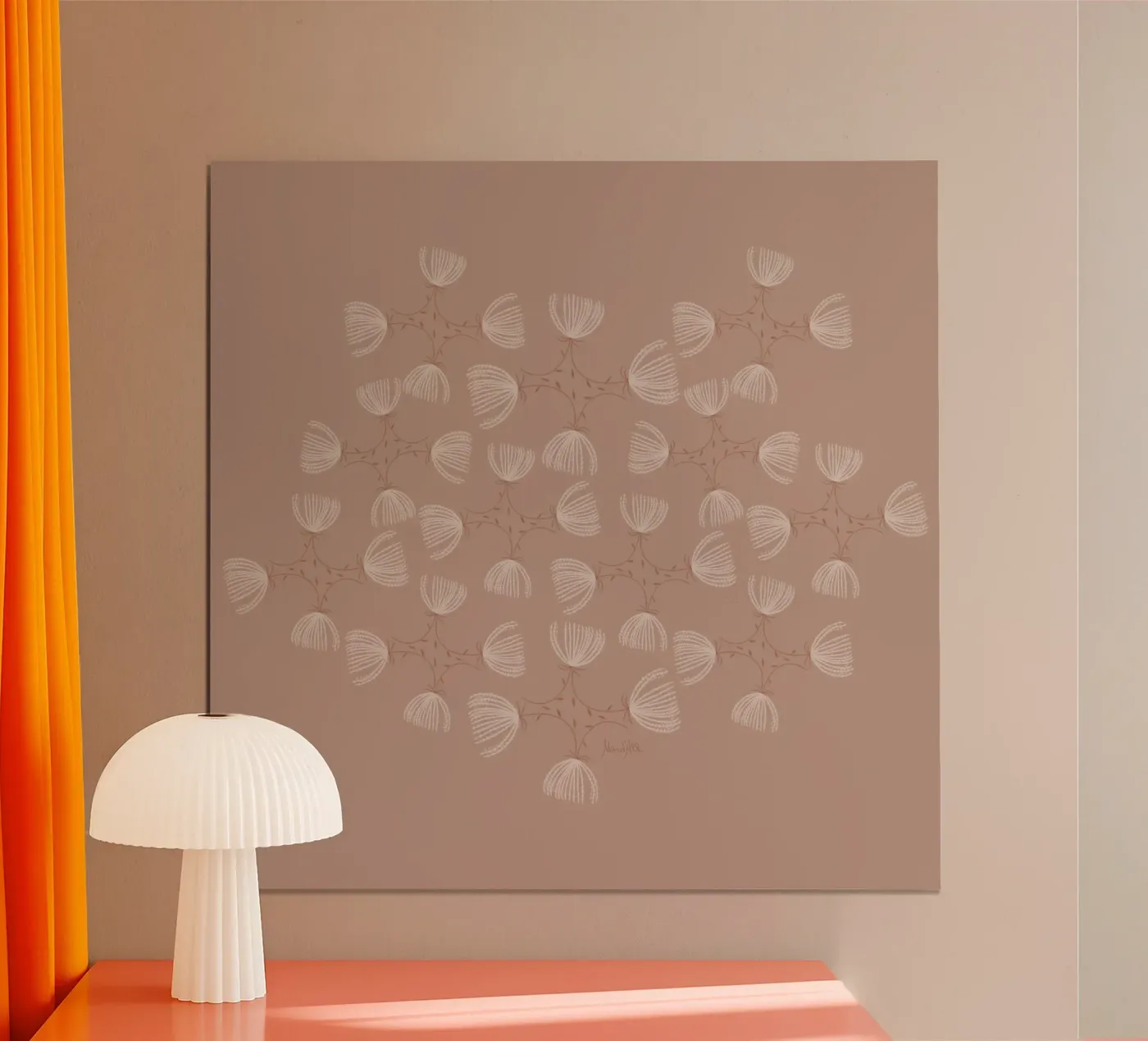 The fluffy pattern poster van Mandalla Pattern