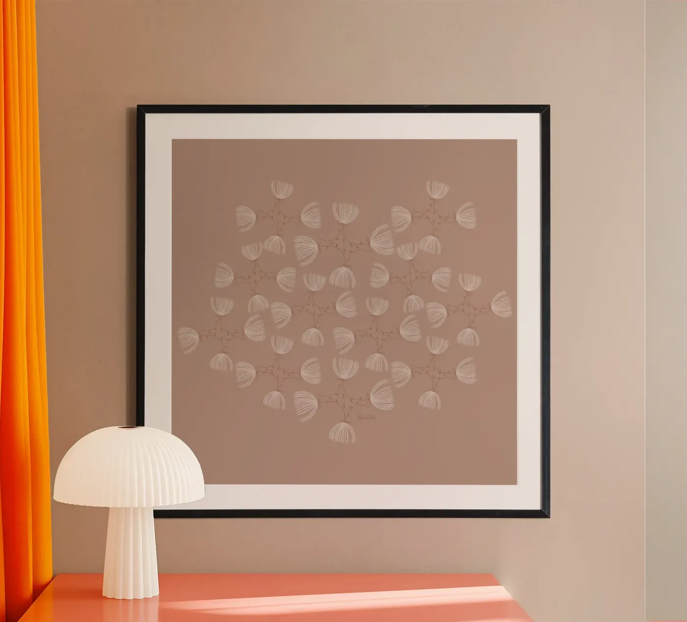 The fluffy pattern poster van Mandalla Pattern