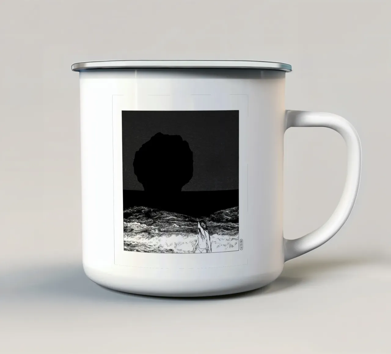 Rock island 2 tazza in smalto da Humphrey VIDAL