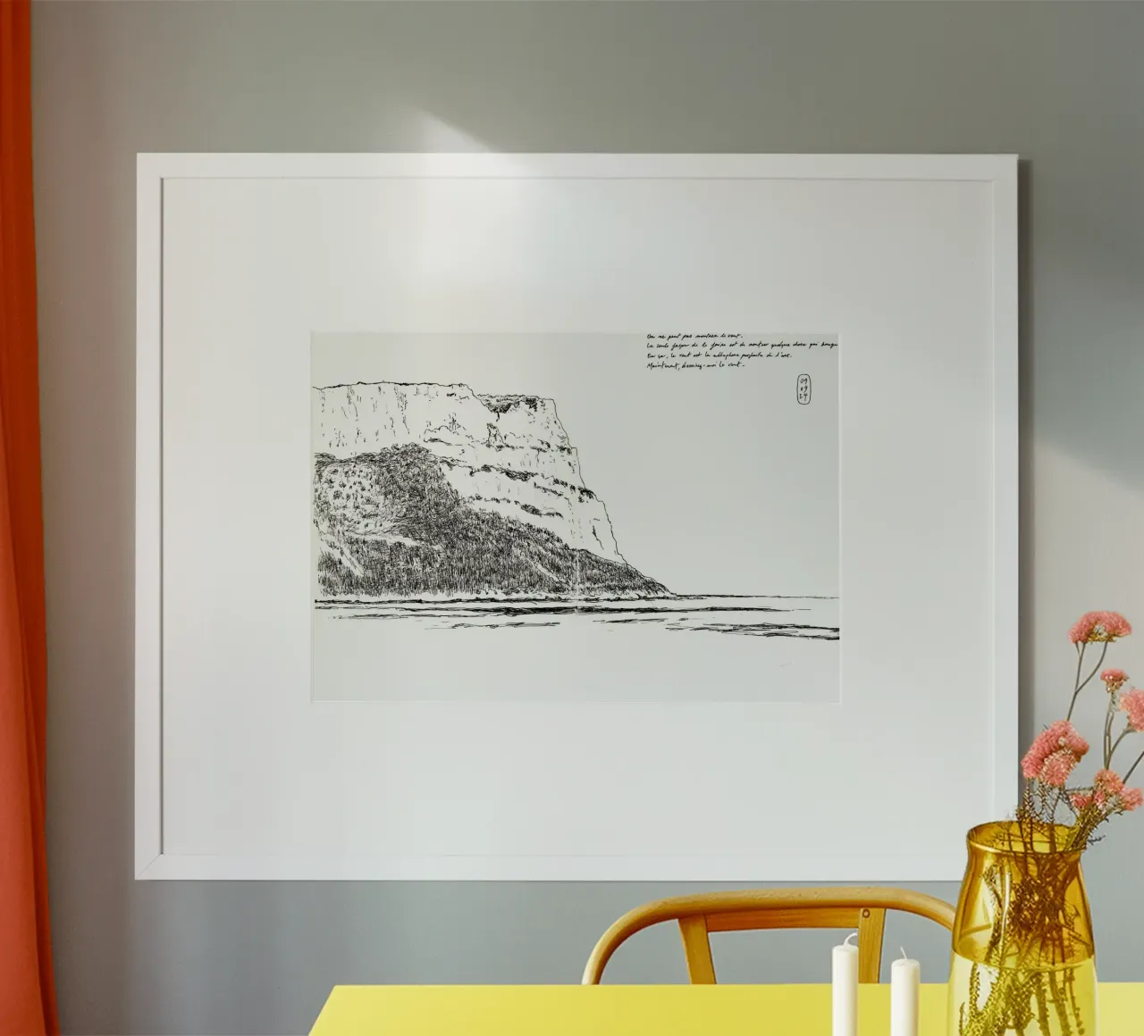 Cassis 1 poster con telaio in alluminio da Humphrey VIDAL