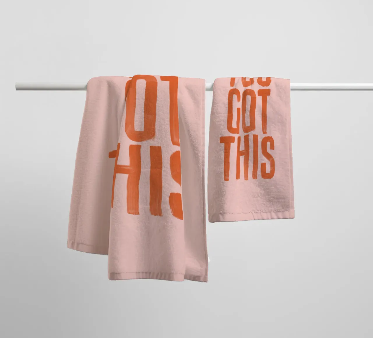 Design tipografico You Got This asciugamano da bagno da THE MOTIVATED TYPE