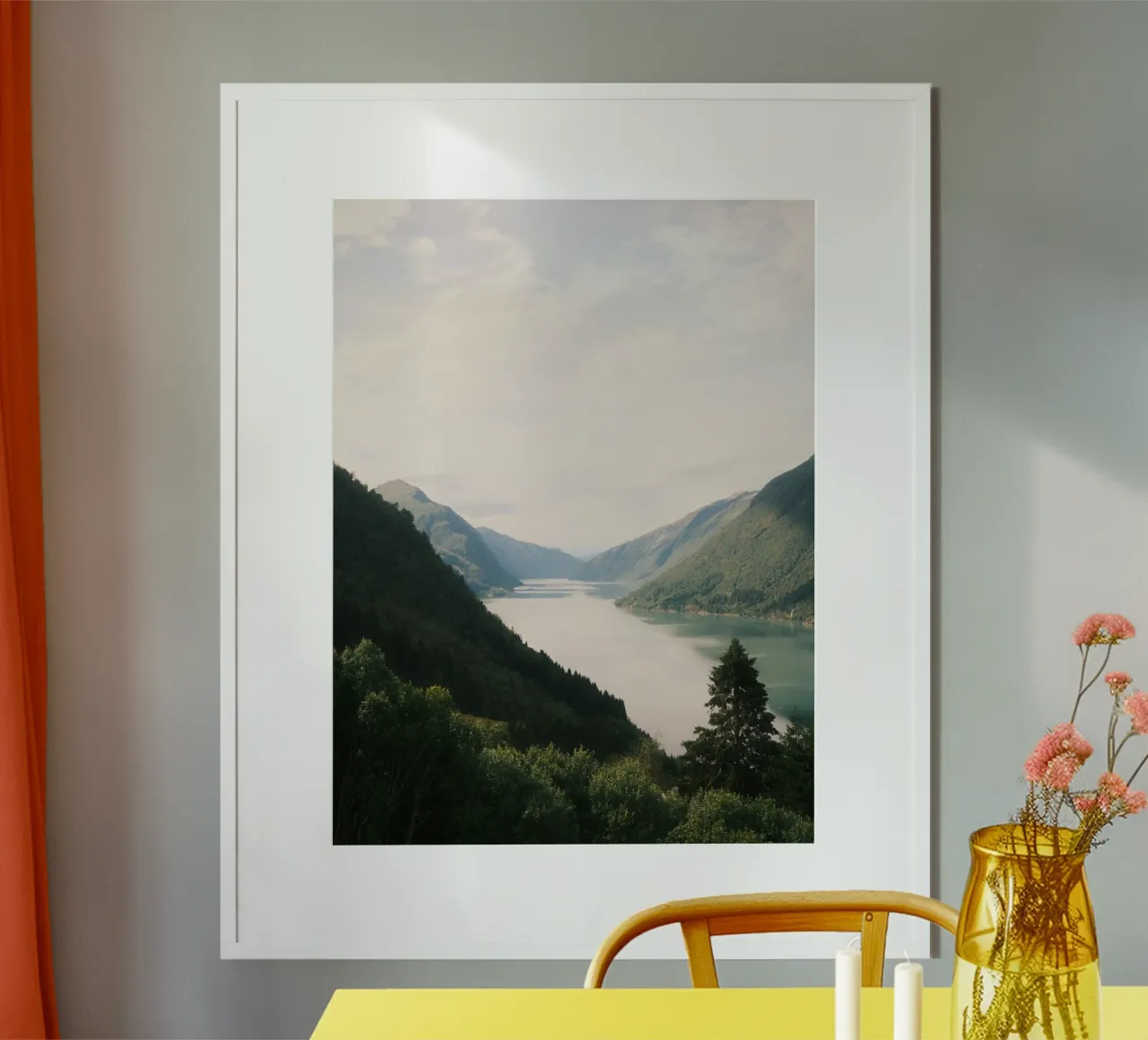 Norwegian Fjord Serenity poster da FujiPrints