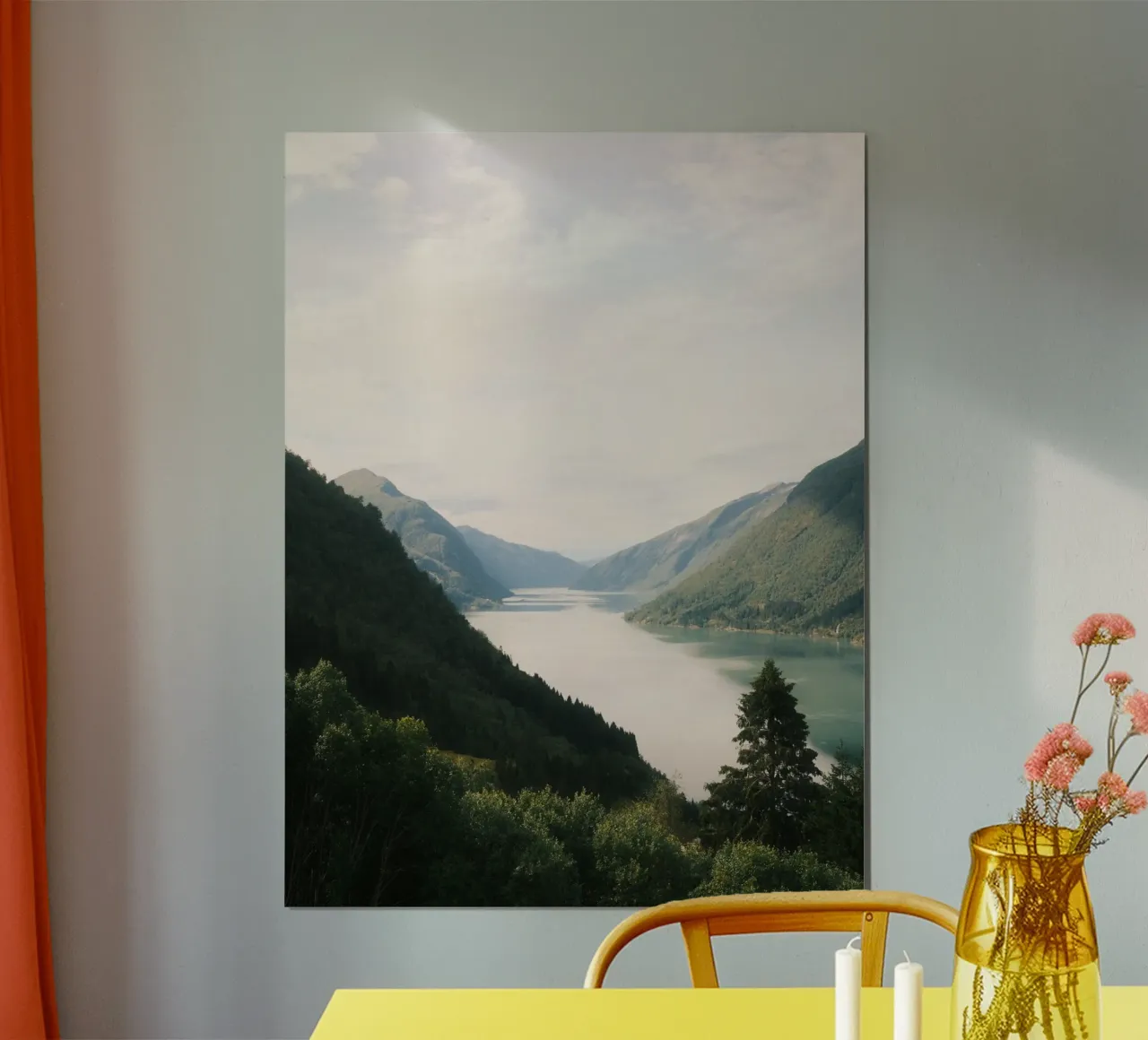 Norwegian Fjord Serenity poster da FujiPrints