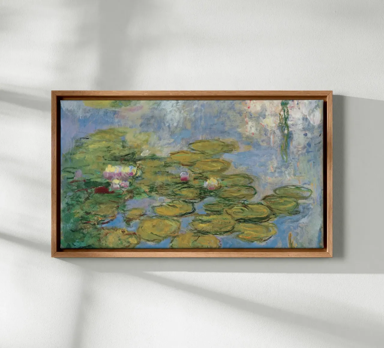 Claude Monet - Ninfee tela con Cornice a cassetta da ARTOTHEK