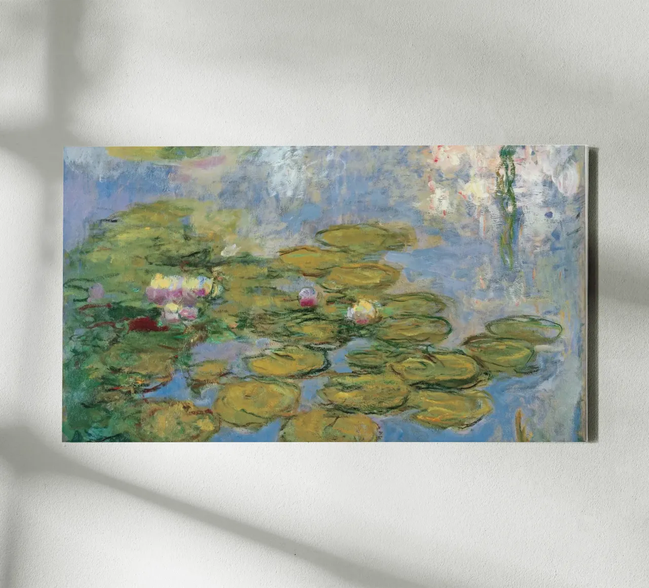 Claude Monet - Ninfee tela con Cornice a cassetta da ARTOTHEK